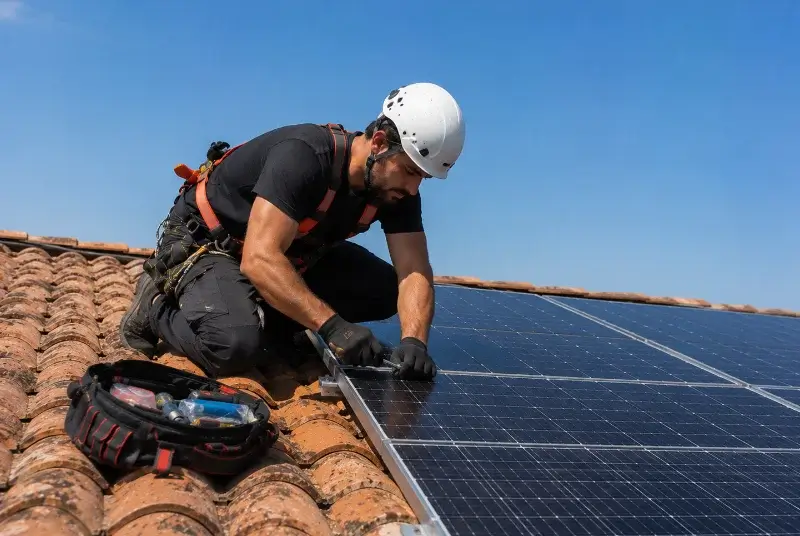 Maintenance et monitoring de panneaux solaires à Saint-Jean-de-Maruéjols-et-Avéjan