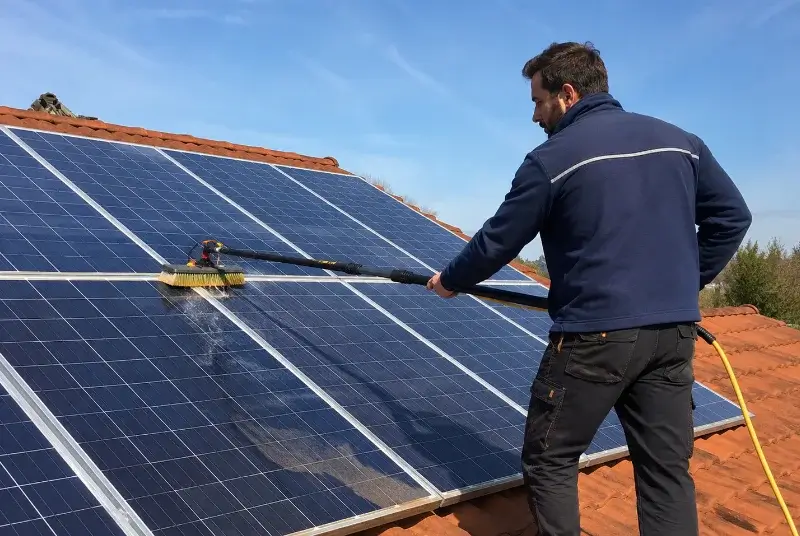 Nettoyage et entretien de panneaux solaires à Saint-Jean-de-Maruéjols-et-Avéjan